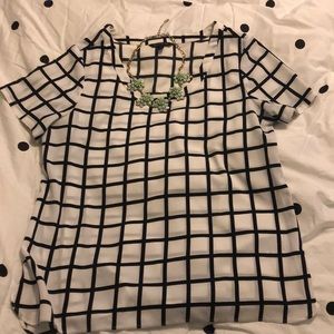 Banana Republic Windowpane Top